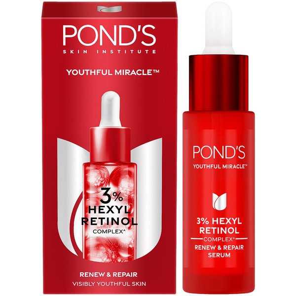 Pond’S Youthful Miracle Serum Retinolowe 28Ml – Serum Do Twarzy Przeciwstarzeniowe Dla Promiennej SkóRy I Drobnych Linii Red-image