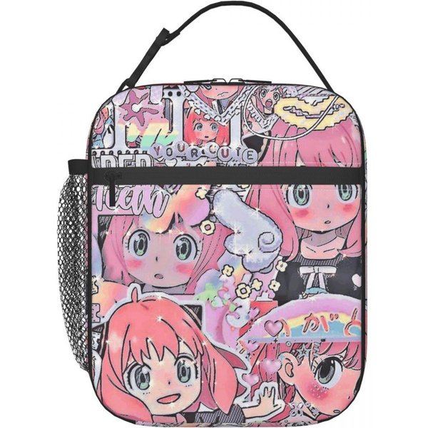 Kawaii Manga Spy X Family Izolowana Torba Na Lunch Dla Kobiet Biurowy Cooler Termiczne PudełKo Na Jedzenie Torba Tote PrzenośNe Pojemniki Na Lunch One Size-image