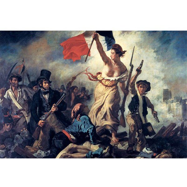 Diamentowe Malowanie Liberty Leading The People 5D Diy Diamentowa Mozaika PełNy OkrąGłY Haft Diamentowy 20X30CM-image