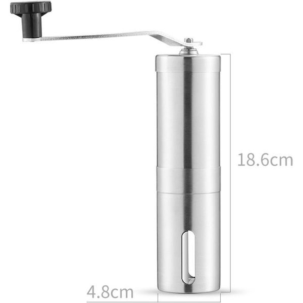 Molinillo De Café Manual PortáTil De Acero Inoxidable, Molinillo De Café Profesional Ajustable, Accesorios De Café Hechos A Mano Manual-image