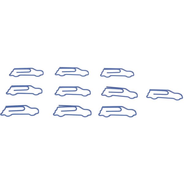 100 Clips De Papel Con Forma De Coche, De Metal, Bonitos, Ligeros Y PortáTiles, Para Oficina, Para Archivar Documentos.-image