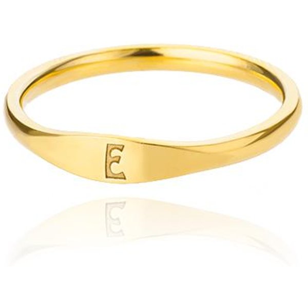 MałE PierśCionki Z InicjałAmi Dla Kobiet Modne PierśCionek Na Palec Ze Stali Nierdzewnej Z Literą A-Z Estetyczna BiżUteria ŚLubna Prezent Bijoux Femme 7&Silver Color Beige-image