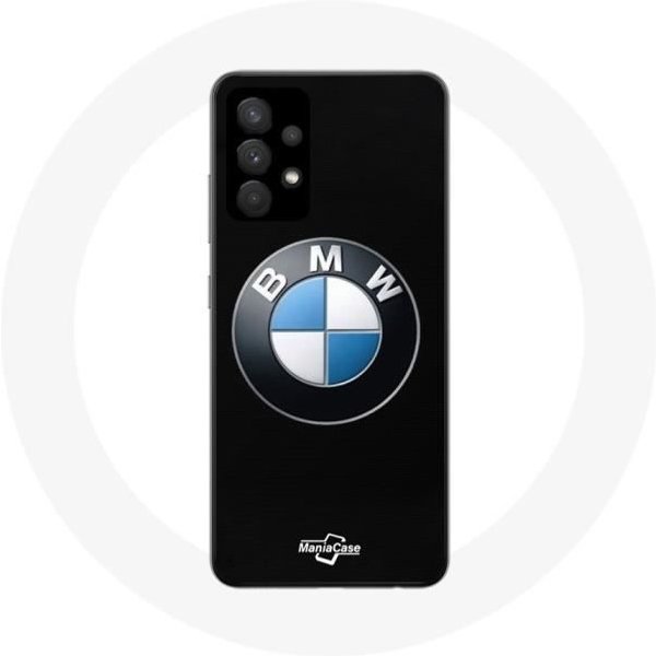 Coque Pour Samsung Galaxy A13 5G BMW Logo Fond Noir-image