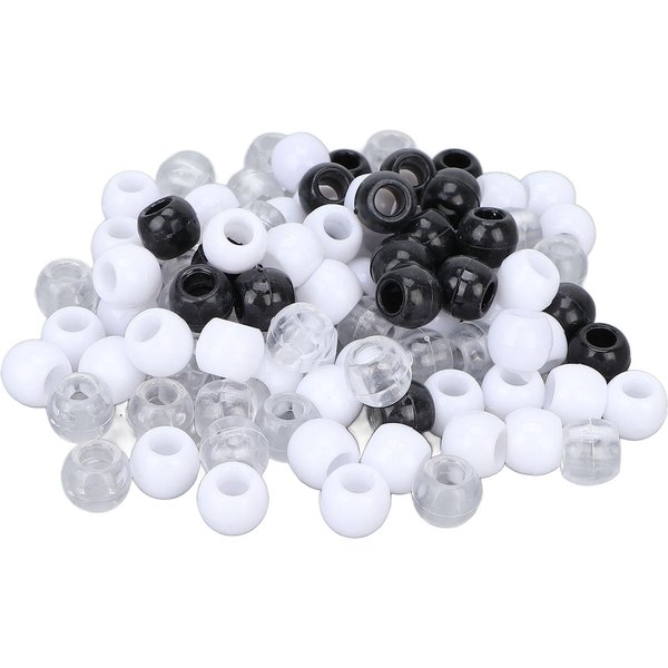 100 Piezas Cuentas Para Rastas De Cabello Colores Diferentes Cuentas Para Trenzado De Cabello Para DecoracióN De Cabello Barba Gray-image