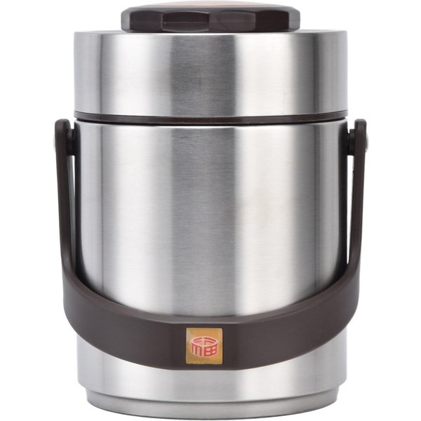 Fiambrera Bento De Acero Inoxidable 304 De Gran Capacidad 1500Ml Con Aislamiento Al VacíO, Recipiente Para Alimentos A Prueba De Fugas L-image