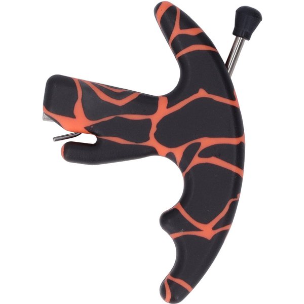 Disparador De Pulgar Para Arco De 3 Dedos, Sensible, Agarre CóModo, Disparador De Pulgar Para Tiro Con Arco Al Aire Libre Naranja-image