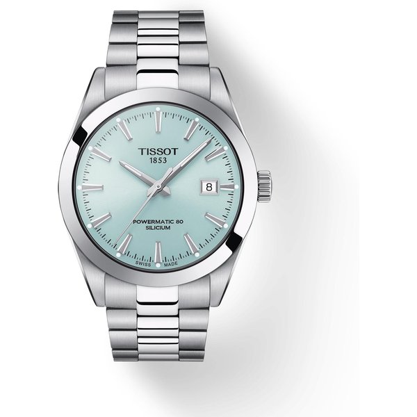 Reloj De Moda Para Hombre Tissot De Acero Inoxidable Con Esfera Azul Hielo T127.407.11.351.00 Azul-image