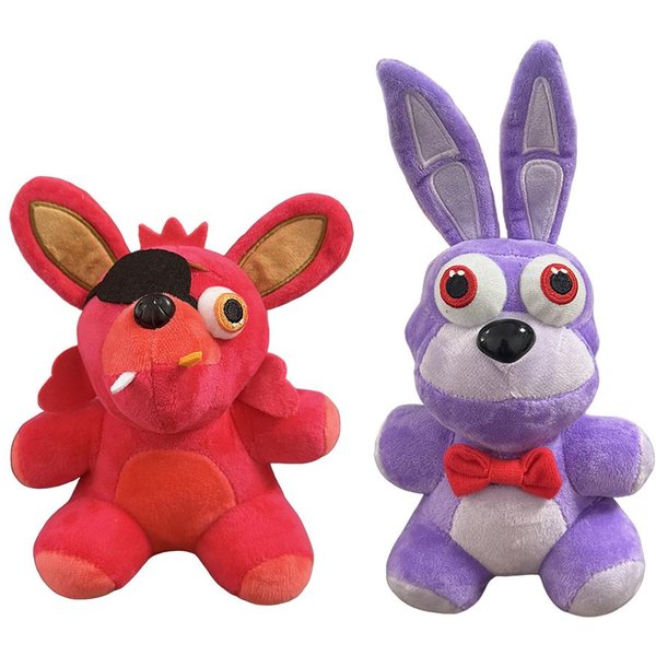 Fnaf Peluche Noche En Freddy Fnfa Juguetes De Peluche Lindos MuñEca Oso Bonnie Foxy Dibujos Animados MuñEcos Rellenos Juguetes De Freddy Para NiñOs Regalos Para Fans-image