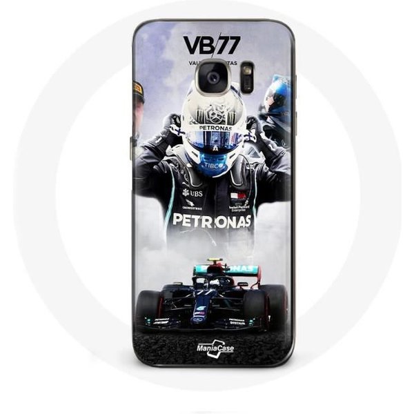 Funda Para Samsung Galaxy S6 Edge FóRmula 1 Valtteri Bottas Piloto De Carreras F1 Negra-image