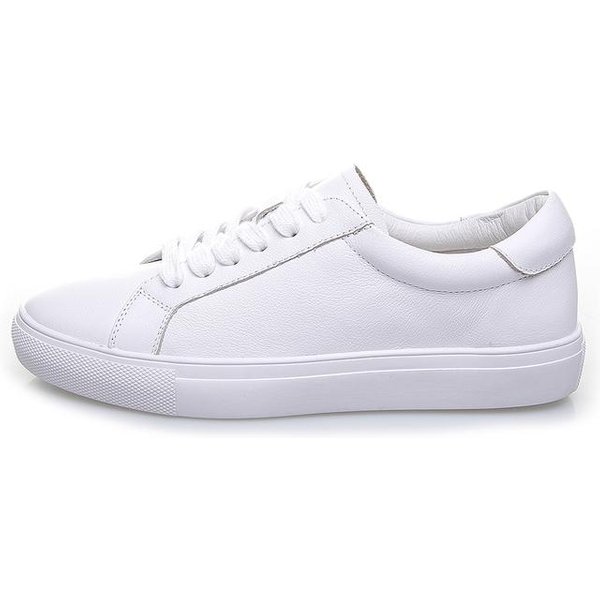 Zapatos Blancos De Cuero Genuino Primavera Verano Para Mujer Mocasines Nuevos Zapatos Planos Zapatillas De Moda Planos Suaves Casuales Mocasines De Conducir 37 Blanco-image