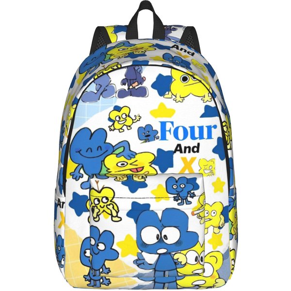 Mochila De Dibujos Animados Bfdi Para Hombres Mujeres Moda Escuela Secundaria Mochila Diaria De Negocios Bolsas De Lona Para PortáTil Durable S-image