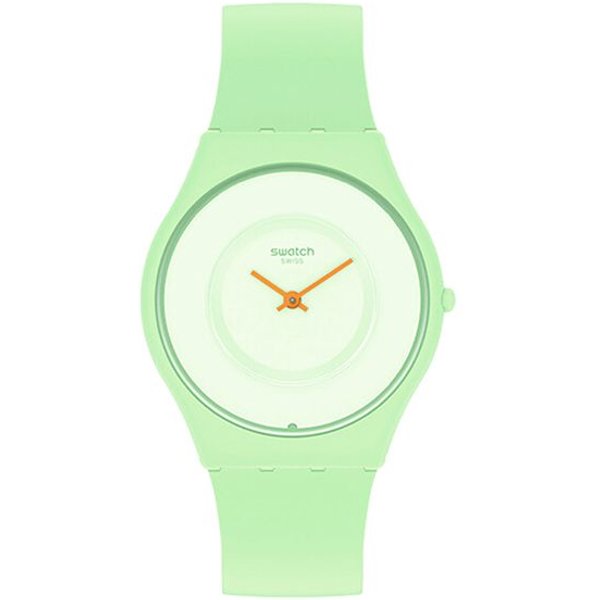 Swatch Serie Skin Movimiento De Cuarzo Resistente Al Agua 30M Reloj Casual Minimalista Relojes Unisex Verde SS09G101 SS09G101 White-image