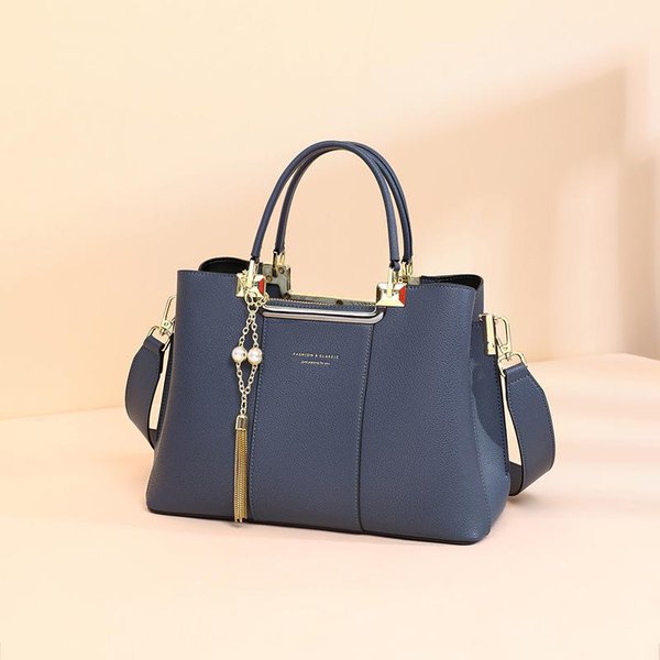Bolso De Mano Cuero Genuino Bolso Bandolera VersáTil De Alta Gama Bolso De Hombro Para Madre Beige-image
