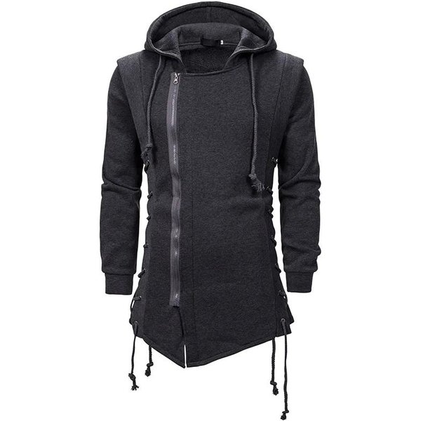Jesień MęSkie Bluzy Z Kapturem Bluzy Casual Kurtka Z Kapturem DłUgi RęKaw Bluza Z Kapturem MężCzyźNi Slim Fit Streetwear LuźNa Kurtka PłAszcze M-image