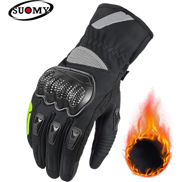 Suomy Damskie Zimowe CiepłE RęKawice Motocyklowe Damskie DziewczęCe Nowe RóżOwe 100% Wodoodporne Guantes Moto Luvas Ekran Dotykowy RęKawica Motocrossowa L-image