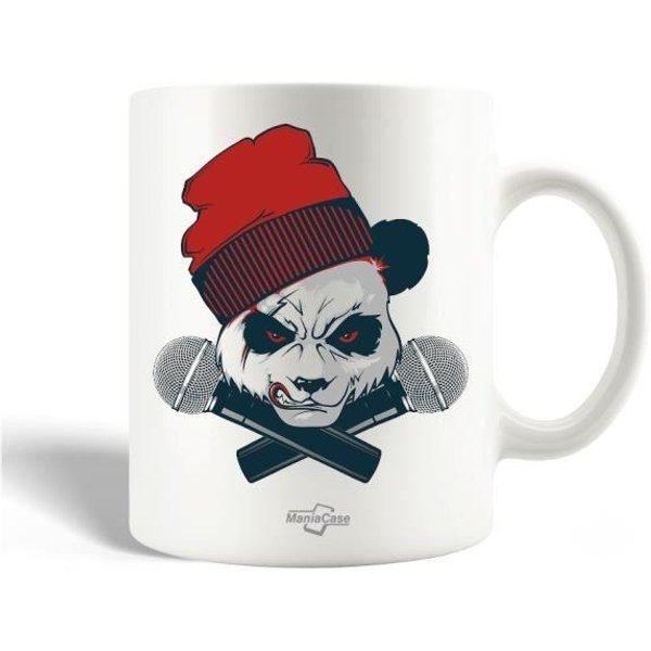 Taza - Maniacase - Panda Hiphop - CeráMica - 30Cl - Apta Para Lavavajillas-image