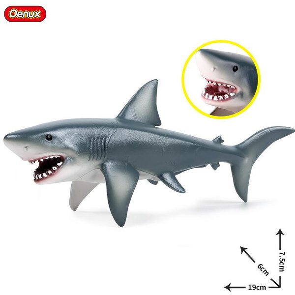 Figuras De AccióN De Animales Marinos Oenux Vida Marina TiburóN Whare MegalodóN Modelo Figuras DecoracióN Del Hogar Con PVC Juguete Educativo Cognitivo Para NiñOs-image