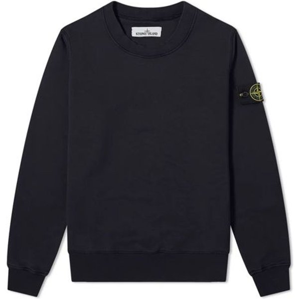 Stone Island 72156 AlgodóN TeñIdo En Prenda Cuello Redondo Negro Unisex Streetwear 721563051-V0029 M Black-image