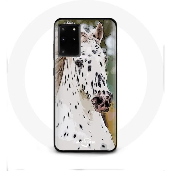 Coque Pour Samsung Galaxy S11 Plus Appaloosa Cheval Blanc Blanco-image