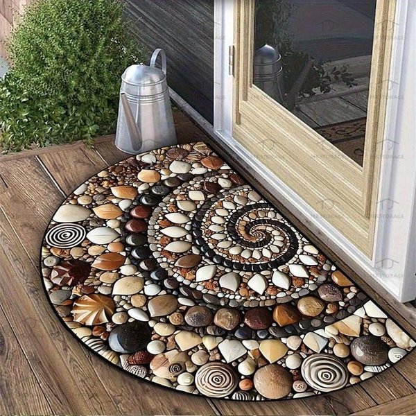Felpudo Colorido Alfombra Antideslizante Para Puerta De Entrada, Puerta De Dormitorio 40*60Cm Gray-image