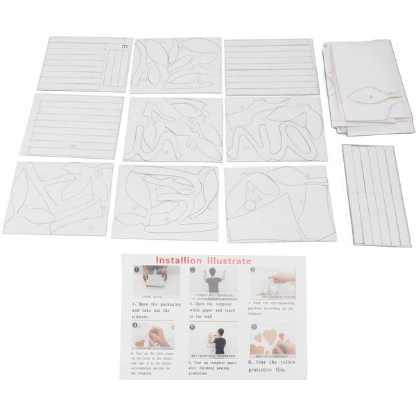 Naklejki śCienne 3D Drzewo Drzewo Rodzinne Dekoracja ŚCienna Akrylowe Naklejki Lustrzane 3D DIY Do Salonu Sypialni White-image