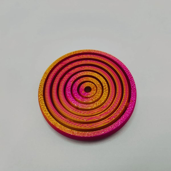 Spinner Fidget De 7 Anillos Impreso En 3D Giroscopio Universal RotacióN Por Gravedad Alivio De La Ansiedad Oficina DescompresióN Juguete Sensorial Para Regalos De Fiesta-image