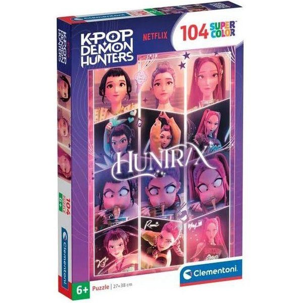 Clementoni - Cazadores De Demonios K-Pop - Puzzles 104 Piezas - Puzzle Infantil - A Partir De 6 AñOs - Trio Huntrix - Rumi, Mira Y Zoey - Netflix-image
