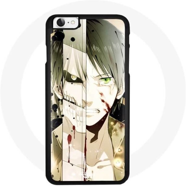 Funda - Maniacase - Iphone 7 - Eren Ataque De Los Titanes - Silicona - Flexible Negro-image