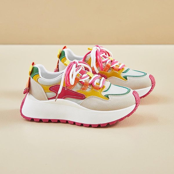Nuevas Zapatillas De Papá Para Mujer Primavera Estudiante Running Deportes Suela Gruesa Aumenta Altura Zapatillas Casuales 38-image