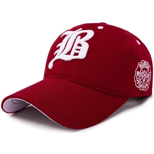 MęSka Damska Czapka Z Daszkiem Letnia BawełNiana Czapka Haft Snapback Czapka W Stylu Hip-Hop Dla DorosłYch Sportowa Czapka PrzeciwsłOneczna Casual Gorra Hombre Visor Tata Kapelusz Koloru Czerwonego Wina-image