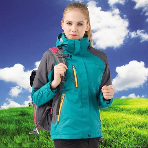 Damskie Kurtki Zimowe 3 W 1, Kurtka Narciarska, Wodoodporna, Wiatroszczelna, Z Podszewką Z Polaru, Kurtka Zimowa Parka S Blue-image