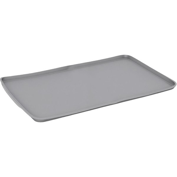 Alfombrilla De Silicona Para Café Con Bordes Elevados, Impermeable, Antideslizante, Para Barra, Resistencia Al Calor, Para Encimera De Cocina Gris Claro-image