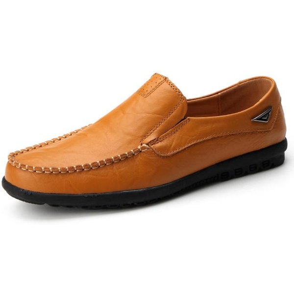 SkóRzane MęSkie Buty Luksusowe WłOskie Casualowe MęSkie Mokasyny OddychająCe Wsuwane Czarne MęSkie Buty Do Prowadzenia Samochodu Designerskie 45 Brown-image