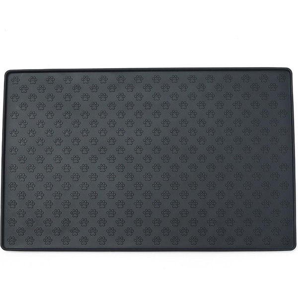 Alfombrilla Para Comida De Mascotas Silicona Libre De BPA Alfombrilla Impermeable Para AlimentacióN De Mascotas Suministros Para Mascotas Para Prevenir Comida Y Agua Gray-image