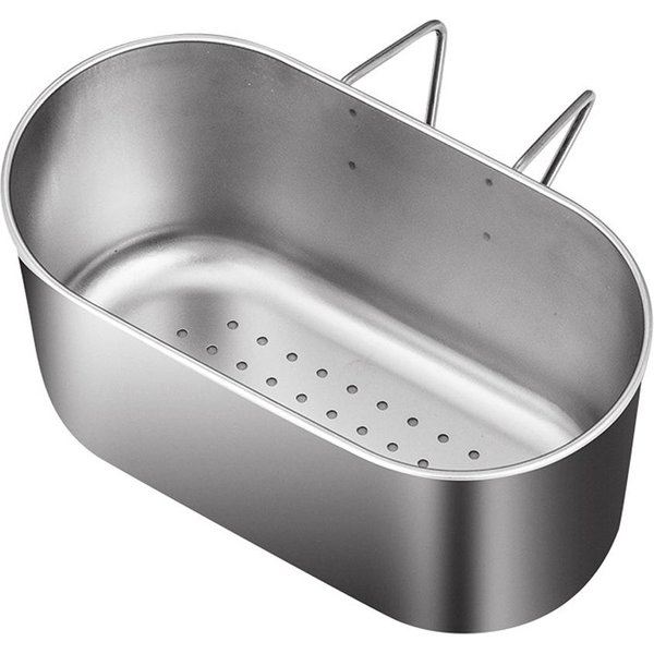 Colador De Fregadero Multifuncional De Acero Inoxidable Cesta Coladora Filtro De Basura Para Cocina Gray-image