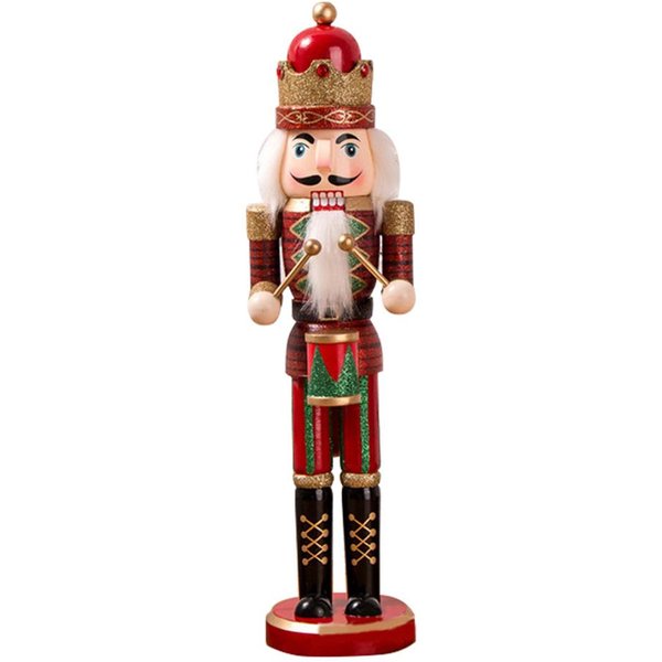 Adornos De Soldado Cascanueces De 38 Cm, Figura De Cascanueces De Madera, Adornos Para Fiestas NavideñAs En Casa.-image