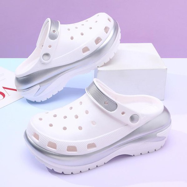 Grube Platformowe Chodaki Buty Dla Kobiet Gruba Podeszwa AntypośLizgowe SandałY Na PlażE Kobieta Lato Top Moda Koturny SandałY Klapki EVA 40-image