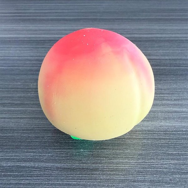 Brzoskwiniowa Gniotka RęCznie Robiona PiłEczka Antystresowa Zabawka Fidget ChrupiąCa Formowalna Zabawka Do ŚCiskania OkrąGłE Klocki WypełNione Zabawka Antystresowa OdstresowująCa Pink-image