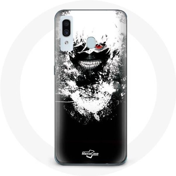 Funda - Maniacase - Samsung Galaxy A20 - Anime Tokyo Ghoul - Flexible - ProteccióN Y DecoracióN Negro-image