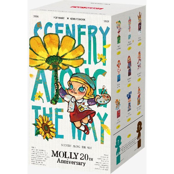 POP Mart Molly Scenery Along The Way Seria Na 20. Rocznicę Figurki Mystery Box-image
