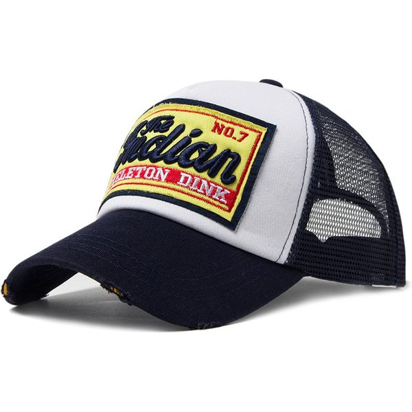 Gorra De BéIsbol Para Hombre Malla Bordada Letra Gorra De Camionero Para Mujer Verano Transpirable Gorras Casuales Snapback Sombreros De Sol Camuflaje Para Uso Diario Adjustable-image