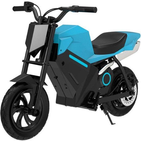 Ovivo ADV250 - Moto éLectrique Pour Enfants - 21,6 V 4 Ah - Autonomie Maximale 14 Km - 12,5 Pouces - Bleu-image