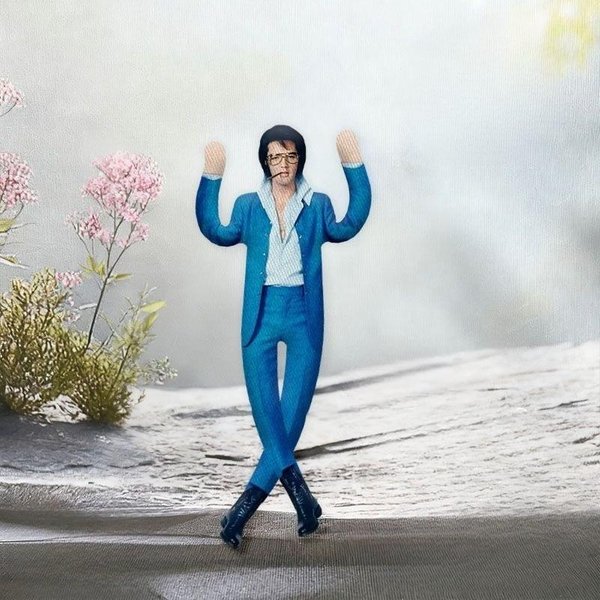 30 Cm Elvis Presley KróL KotóW Abstrakcyjna Pluszowa Lalka Z Wbudowanym StelażEm Drucianym Pozowalna Wypchana Myszka Zabawka Prezent ŚWiąTeczny 30CM-image