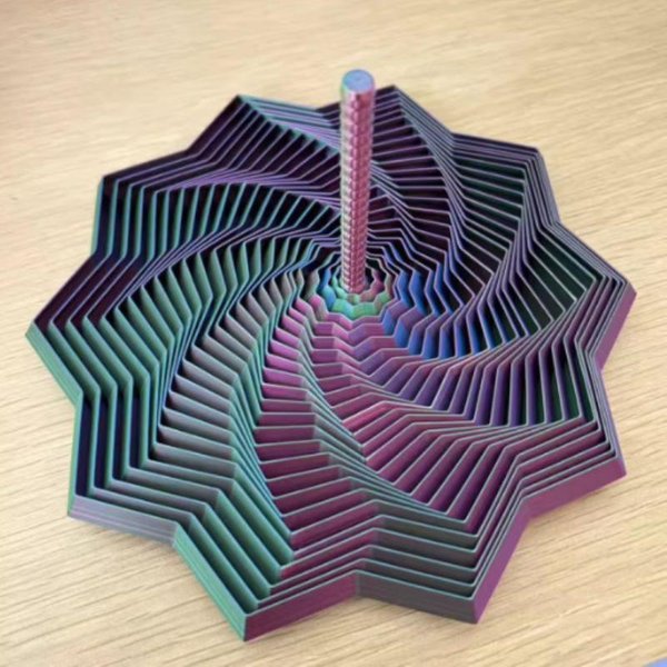 SześCiokąTna Spiralna Zabawka Fidget Drukowana 3D RozciąGliwa Bezpieczna Zabawka Do Redukcji Stresu Dla Dzieci DorosłYch Podróż Kemping Zabijanie Czasu-image