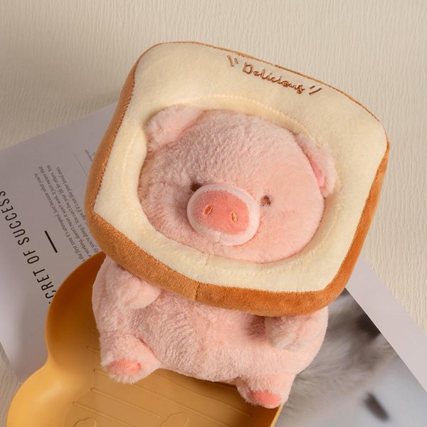 1 Szt. Urocza MałA ŚWinka Miyoni Pluszowa Zabawka Kawaii Pluszowe ZwierząTko ŚWinka MięKka Lalka Towarzysz Snu Prezent Dla Dziewczynki ChłOpca About 20Cm-image