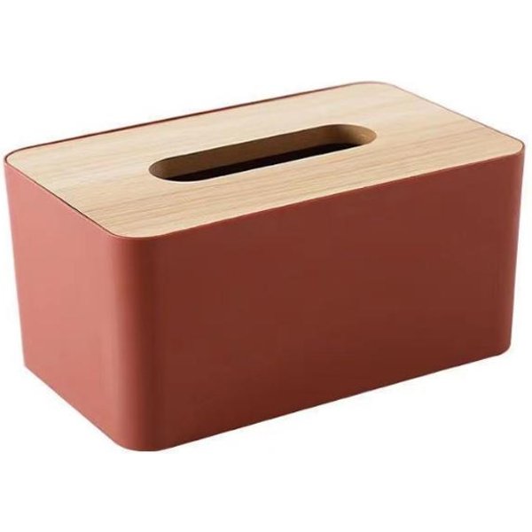 Caja De PañUelos De Escritorio Caja De Almacenamiento De Papel Hogar Sala De Estar Comedor Mesa De Café Caja De Papel Simple Multifuncional Creativa White-image
