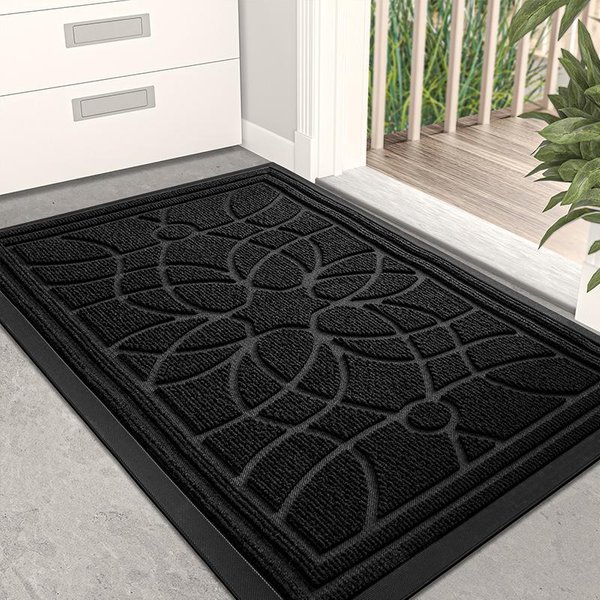 Komercyjna Gumowa Mata PodłOgowa Do Drzwi WejśCiowych ŁAtwa W PielęGnacji Mata AntypośLizgowa Mata WejśCiowa Winda Piasek Skrobak Kurz Mata 60*120Cm-image