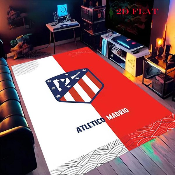 Alfombra Para Atleti Para Sala De Estar, Dormitorio, Hogar, DecoracióN De Sofá, Alfombrilla Antideslizante Para Jugar NiñOs 70X100Cm( 27X39In )-image