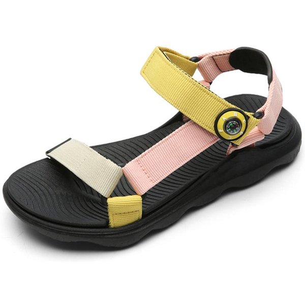 Letnie SandałY DziecięCe DziewczęCe Buty PlażOwe ChłOpięCe SandałY Sportowe 39 Beige-image