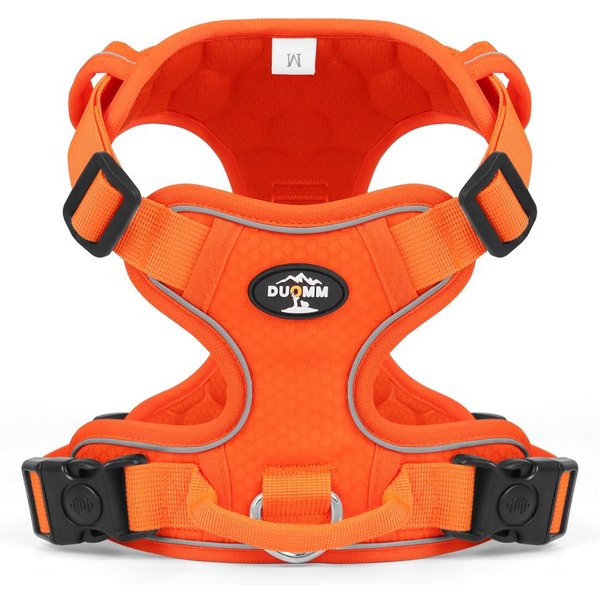 ArnéS Para Perro Sin Tirones Mascota Reflectante Nailon Ajustable Mediano Grande Chaleco Perro Travieso Seguridad Correa Vehicular Caminar Correr M-image